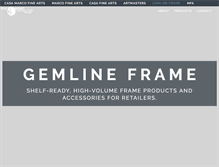 Tablet Screenshot of gemlineframe.com